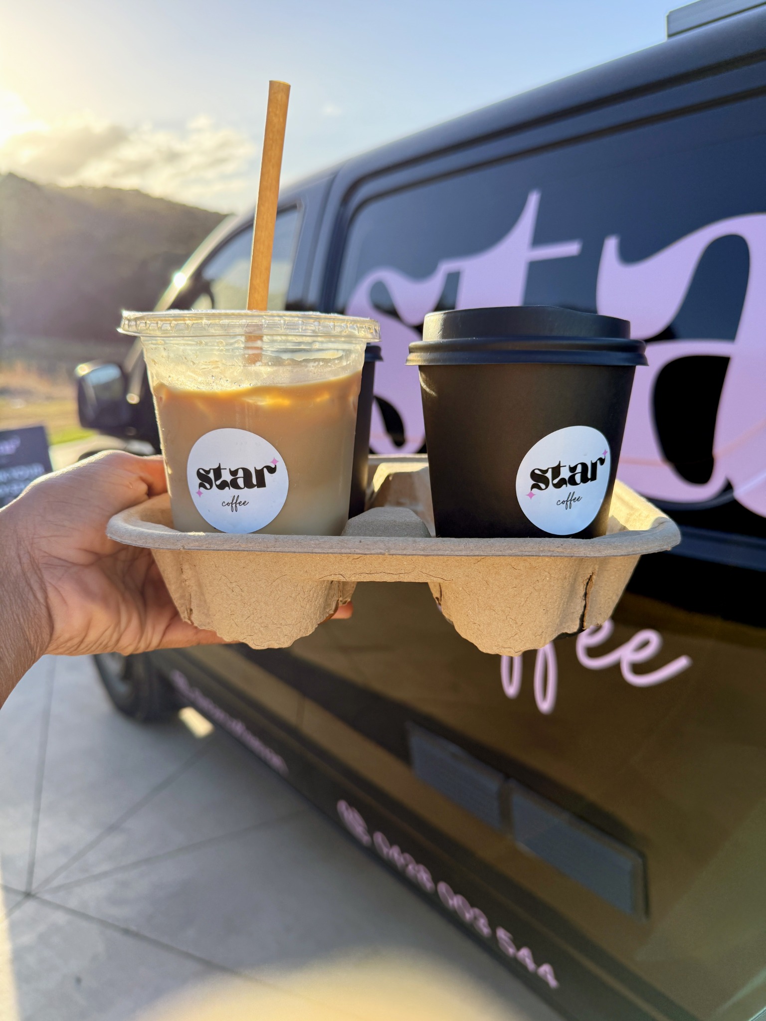 Star Coffee hot and iced drinks ready to go